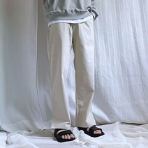 남자 부츠컷 슬랙스 밑단 트임 밴딩슬랙스 다리길어보이는바지 구김없는바지 L XL