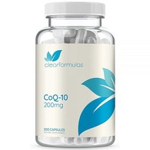 Clear Formulas 클리어 포뮬러 퓨어 CoQ10 200mg 200캡슐 코큐텐 코엔, 200정, 1개