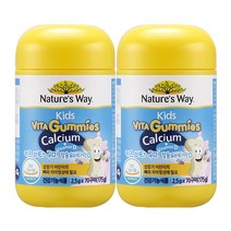 네이처스웨이 키즈 비타구미 칼슘 비타민D 어린이 비타민 젤리 70구미, 70정, 2개