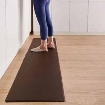 일라오 주방발매트 모던 키친 미끄럼방지 매트, 브라운