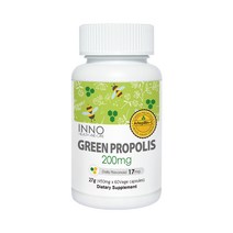이노 브라질 그린프로폴리스 수용성프로폴리스 플라보노이드 200mg 60캡슐, 1개