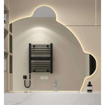 화장실 스마트 거울장 벽걸이 상부장 선반 조명 일체, 백색광+더블터치+무단디밍전자디포깅80cm