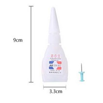 2ML 502 슈퍼 접착제 시아 노 아크릴 레이트 강력한 본드 빠른 수리 도구 가죽 고무 금속에 대한 즉석 건조, 한개옵션0