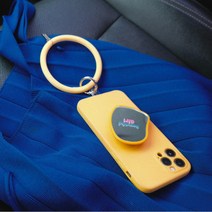 핸드폰 스트랩 손목 실리콘 도난 방지 분실방지 고리 태그 홀더 팔찌 링 휴대폰 스마트폰 핸드폰줄 핑거 걸이, 블랙