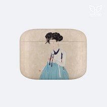 하랑 한국의 미 혜원 신윤복 미인도 에어팟 프로 에어팟 프로2 케이스, 에어팟P