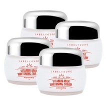라벨영 쇼킹비타민우유미백크림 4개/즉각톤업+결점완화+미백