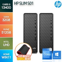 HP 슬림라인 S01시리즈 13세대 i5-13400 윈11홈 + 장패드증정, WIN11 HOME, i5-13400/ 32G/ SSD 512G, HP 슬림라인 S01