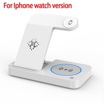 고속 무선 충전기4인 1 접이식 무선 충전기 스테이션 100W 삼성 S22 S21 갤럭시, 02 White