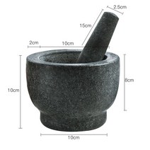 미니돌절구 가정용 떡방아 막자사발 막자 수동 맷돌 커피 깨, 화강암-싱야오헤이