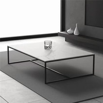 대리석 거실테이블 100cm/120cm/140cm, 100X60CM, 흰색