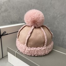 골프 스키 모자 인조 퍼 야구 플러스 벨벳 겨울 모자 외국 공기 모피 공 베레모 일본 복고풍 귀여운 따뜻한 멜론 피부 모자 남성의 여성 버전