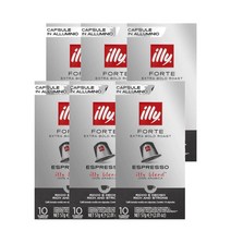 일리커피 에스프레소 포르테 캡슐 10개 Illy Espresso Forte Capsules, 6팩
