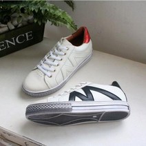 acontizo 여성운동화 천연가죽 스니커즈, 레드+230