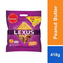 말레이시아 뭉키 렉서스 샌드위치 비스킷 418g Lexus Sandwich Biscuit, 땅콩