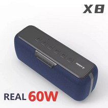 100% XDOBO X8 블루투스 스피커 60W 무선 칼럼 방수 DSP 서브우퍼 뮤직 센터(Voice Assistant 6600mAh|휴대용, 04 X1