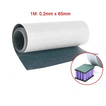 자동차 가스켓 너비 1m 50mm 180mm 18650 배터리 절연 개스킷 보리 종이 셀 접착제 패치 전극 패드, [02] 1M 0.2x65mm