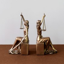 정의의여신상 정의의 여신 법의 여신상 석상, 8. 냉간 주조 청동 북엔드 한 쌍 테미스