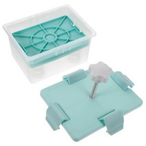 두부 틀 제조기 메이커 presser box press maker 비건 금형 짜기 조절 가능한 저장 압축 용기 배수 배수구 diy 블록, 초록