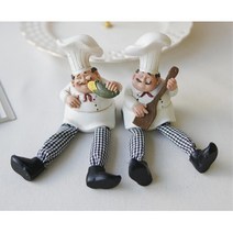 걸터앉는 요리사 레스토랑 인형소품 신혼부부집들이선물 장식품