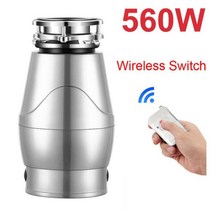 음식 쓰레기 처리 분쇄기 폐기물 처리기 스테인레스 스틸 그라인더 주방 잔류 물 프로세서 싱크 어플 라 이언 스 560W, 03 Wireless_03 UK