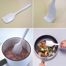 일제[타이거크라운]실리콘 주걱(1610-화이트)/스파츌러/실리콘조리도구/볶음주걱/홈베이킹주걱
