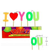파샵 생일초 I LOVE YOU 생일축하초 무지개생일초 케잌초