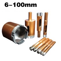 홀쏘 1pcs 6-100mm 대리석 오프너 다이아몬드 중공 코어 비트 돌 화강암 벽돌 타일 세라믹 콘크리트 드릴링 구멍 톱 드릴 비트 호환, 28mm, 1개