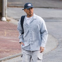 러기드하우스 : 빌리언 오픈칼라 린넨 셔츠 스카이블루