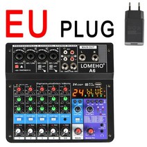 믹싱 콘솔 46 채널 블루투스 카드 usb 재생 기록 컴퓨터 재생 미니 오디오 믹서 방송 팟 캐스트 a6, a6-미