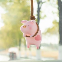 골동품 인테리어 소품 빈티지 앤틱 옛날 물건 귀여운 돼지 자동차 펜던트 자동차 액세서리 자동 백미러 펜던트 생일 선물 자동, 사랑 돼지
