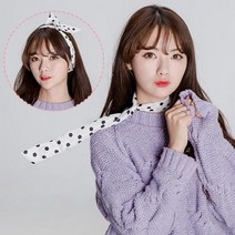 기타 바보사랑[파티스토리]날으는스카프(땡땡이), 블랙