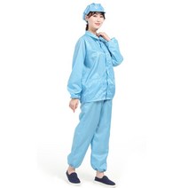 여름 가을 방진복 무진복 제전복 정전기 방지 방전복 남녀 방호복 래커복 블루 화이트 페인트 작업복, 옐로 점프슈트