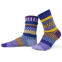 솔메이트 삭스 - Purple Rain Crew Socks(짝짝이양말), Purple Rain M
