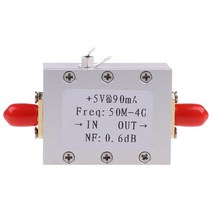 주파수 계수기 계측기 계전기 rf 증폭기 저잡음 증폭기 햄 라디오 모듈 lna 50m-4ghz nf0.6db rf fm hf vhfuhf ham radio-110dbm, 없음