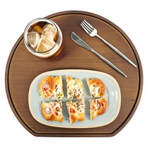 국산 반달 월넛 논슬립쟁반 / 반달쟁반 / 논슬립쟁반 / 월넛쟁반 / 카페쟁반 / 원목쟁반
