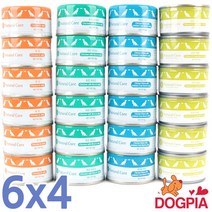 네츄럴코어 강아지간식 4종 혼합 캔 1box, 24개입