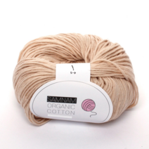 삼남뜨개실 오가닉코튼 10+1 코바늘실 가방실 털실 옷실 50g 뜨개질실 면사, 오가닉코튼50g 25 퓨어 베이지
