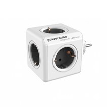 파워존 파워큐브 4000w 고용량 멀티탭 5구 그레이, 단품, 단품