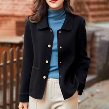 스타일아유 여성 버튼 칼라 모직 긴팔 숏 자켓 3컬러 JK0168