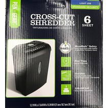 Paper Shredder 6 Sheet Cross-cut
