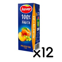 후버 복숭아&포도주스 과즙팩음료 200ml x 12개