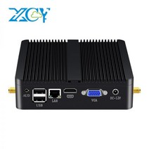 컴퓨터 PC 초소형 미니 XCY 팬리스 Pc 인텔 코어 i5 4200U i3 5005U 기가비트 이더넷 승 10 리눅스 씬 클라이언트 데스크탑 Miipc 마이크로 uc, 8G RAM 256G SSD WiFi, Core i5 5200U
