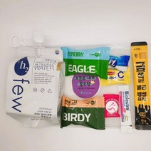 골프 간식세트 라운딩 간식 구디백 답례품, 퓨워터(수소물)+나머지동일구성품/스티커는 배송메세지에