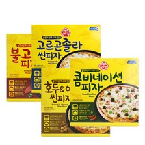 오뚜기 피자 X 4판 (냉동_콤비/불고기/고르곤/호두), 01. 콤비네이션 415g X 4판