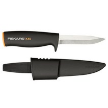 피스카스Fiskars 캠핑용 초경량 휴대용 다목적 칼 K40 칼연마기 보관집 칼 건축가용칼, 01) 다목적칼 K40 (1001622)