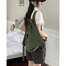 도버 빈티지 세모 코튼 백팩