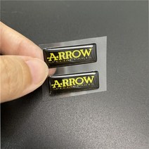 오토바이 반사 배기 파이프 3D 스티커 요시무라 SC TERMIGNONI 화살표 AR 엠블럼 데칼 레이싱 헬멧 스폰서 스티커, 2개 3