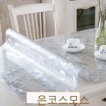 테이블매트 매트테이블 위 까는 고무매트 테이블다기 소프트가죽 화상방지 실리콘 열차단 바탕화면 투명 보호 ., T09-금화 송이 1.5mm, C08-80*80cm
