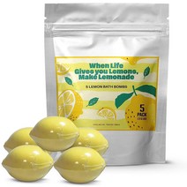편안한 여성용 배쓰밤 F 모양 바닐라 럭셔리 5개 세트 천연 선물 USA 미국, Yellow