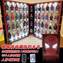 어벤져스 아이언맨 피규어 북 레고 호환 모음 선물, 절판스파이더맨메모리얼매뉴얼리모콘라이트